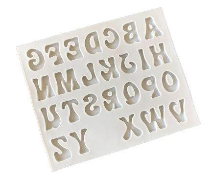 Uppercase Stylish Alphabet Silicone Fondant Mold