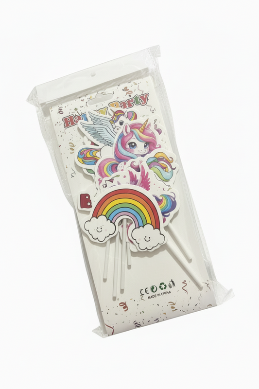 Unicorn Character Cake Topper (6pcs of Pack)