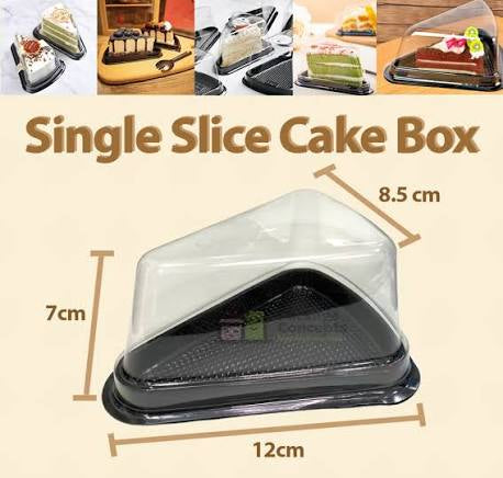 Single Cake Slice Disposable Box (Pack of 10pcs)