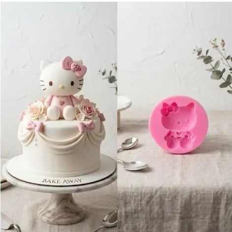 3D Hello Kitty Silicone Mold