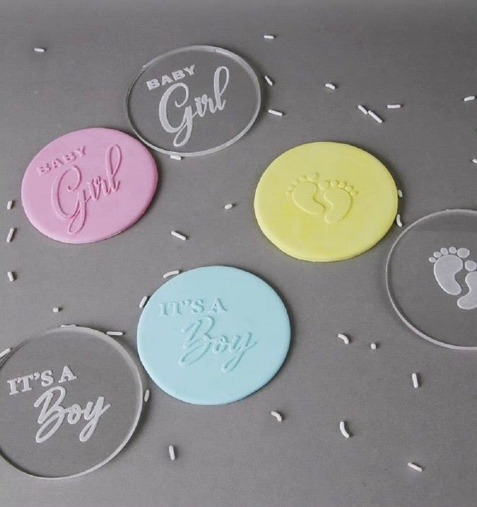 Baby Theme Fondant Embosser Set of 3Pcs