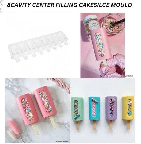 8 Cavity Center Filling Cakeslice Mold