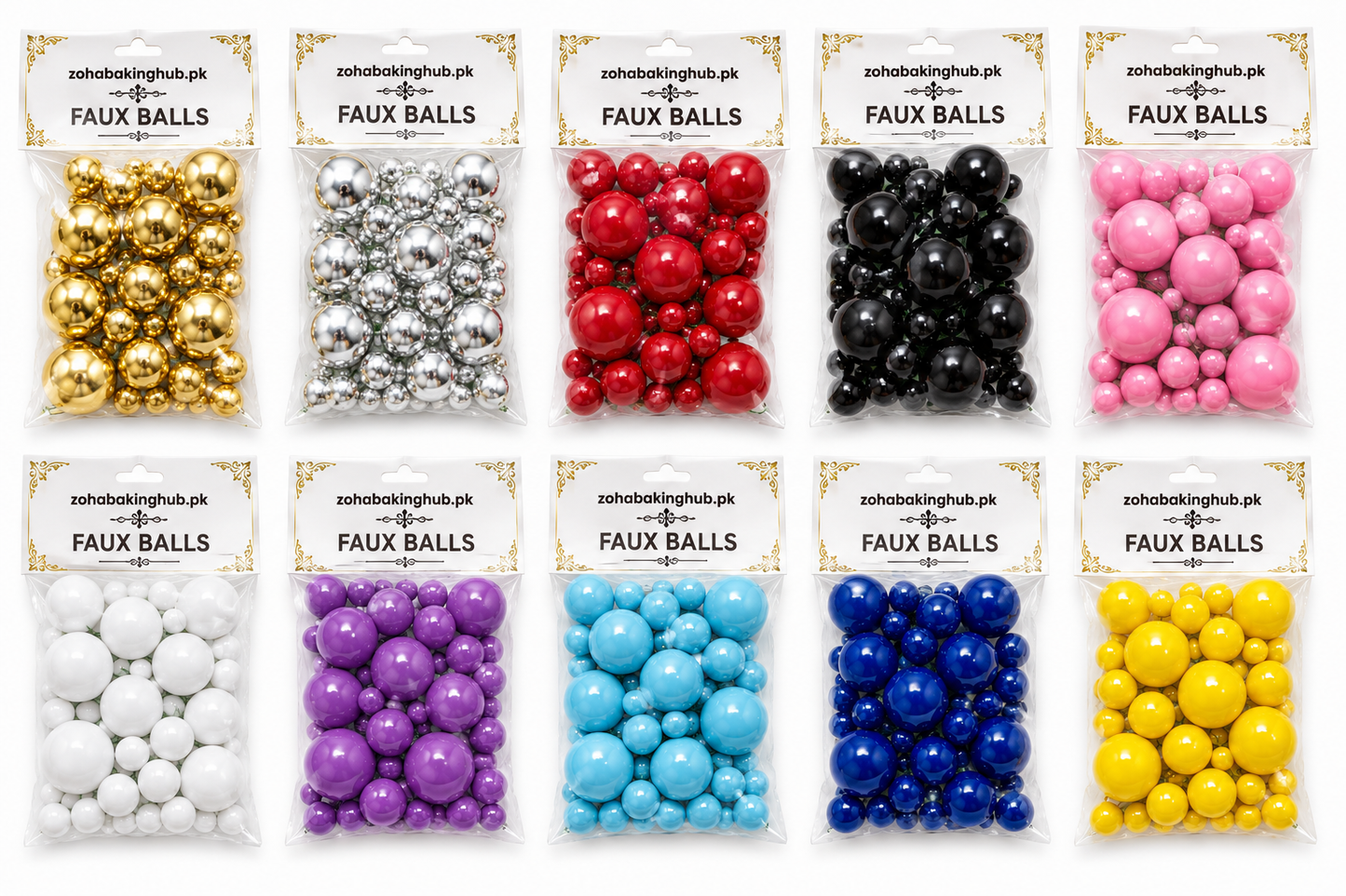 Faux Balls-Pack of 10 Packets