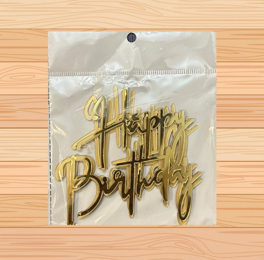 Happy Birthday Acrylic Tags ( Pack of 5 Pcs)