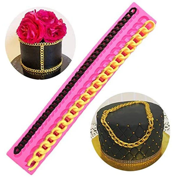 Border Chain Silicone Fondant Mold