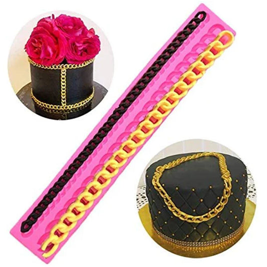 Border Chain Silicone Fondant Mold