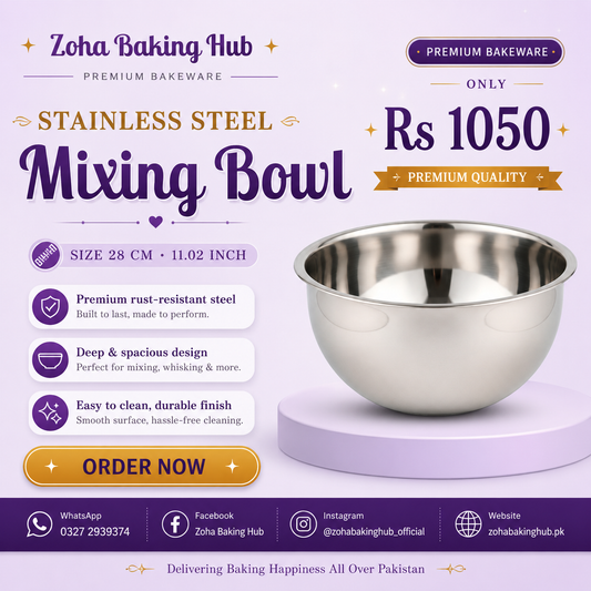 Stainless Steel Mixing Bowl 28cm