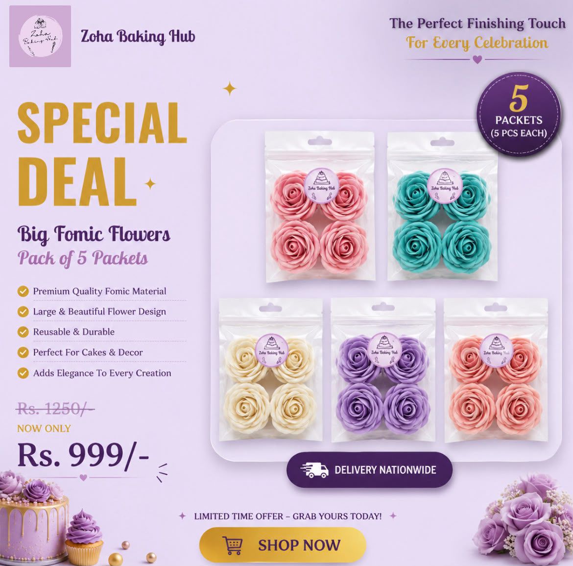 Big Fomic Flower Deal Pack of 5