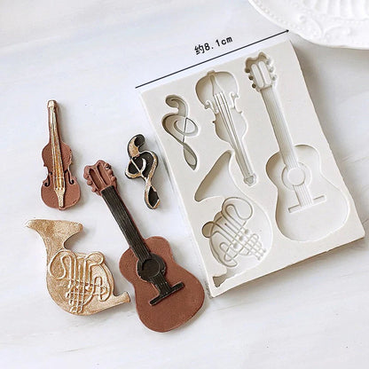 Musical Instruments Silicone Fondant Mold