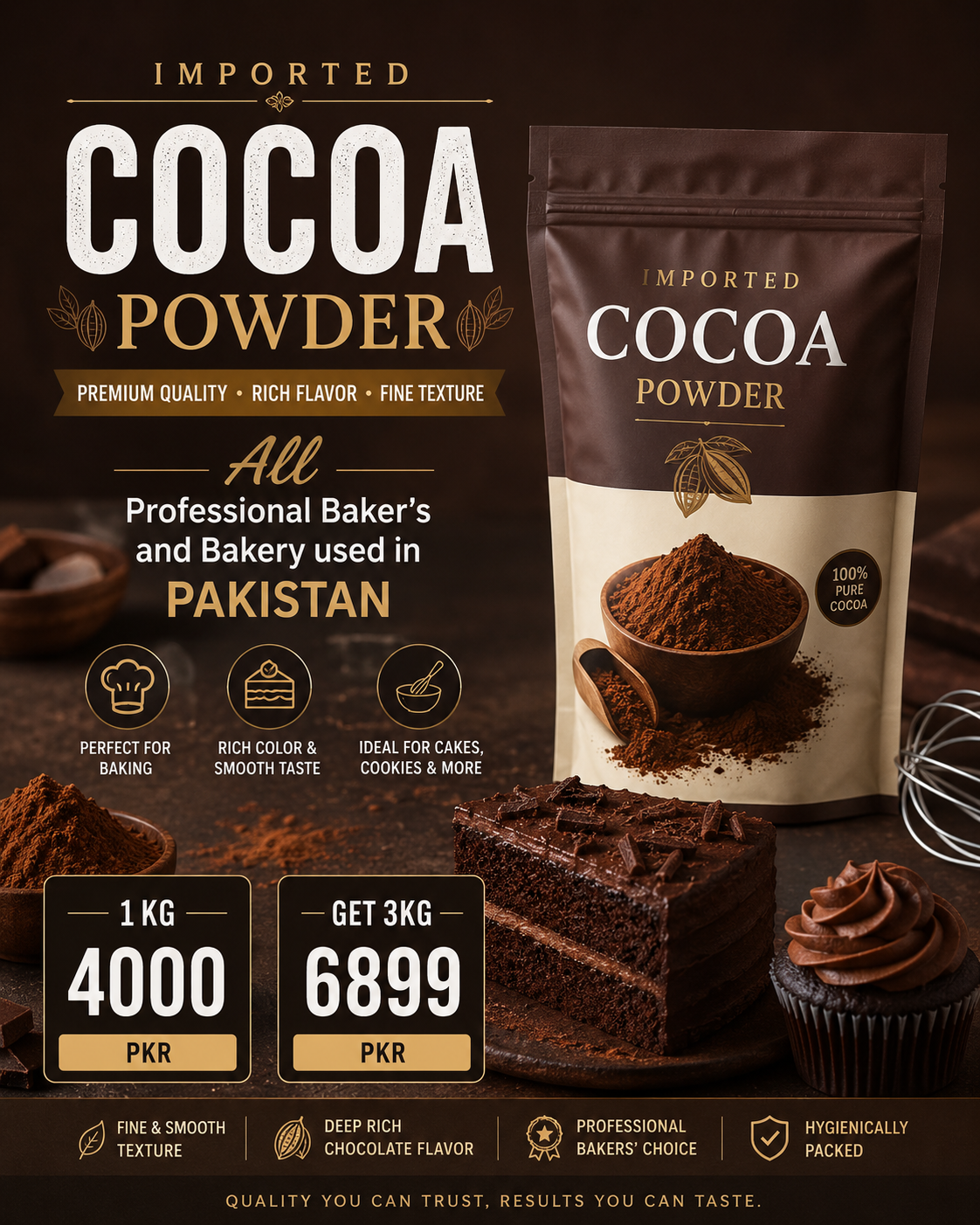 3kg Premium Baking Cocoa Powder
