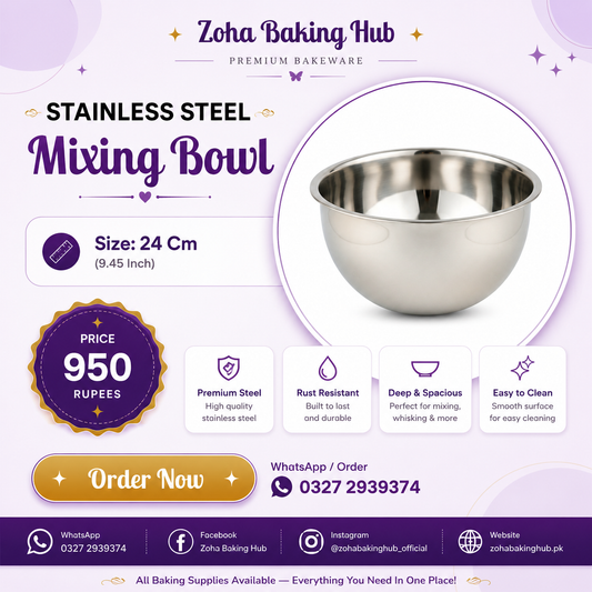 Stainless Steel Mixing Bowl 24cm