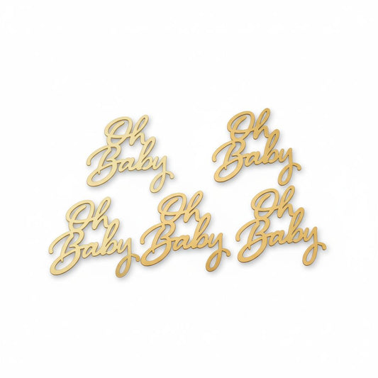 Oh Baby Acrylic Tags (Pack of 5 PCs)