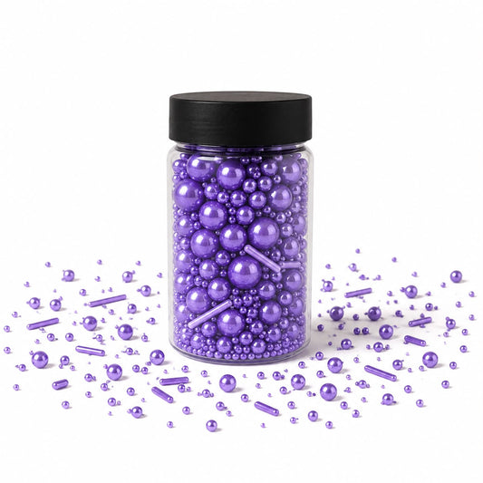 Imported Edible Purple Mix Sprinkles  For Cake Decoration (100g)