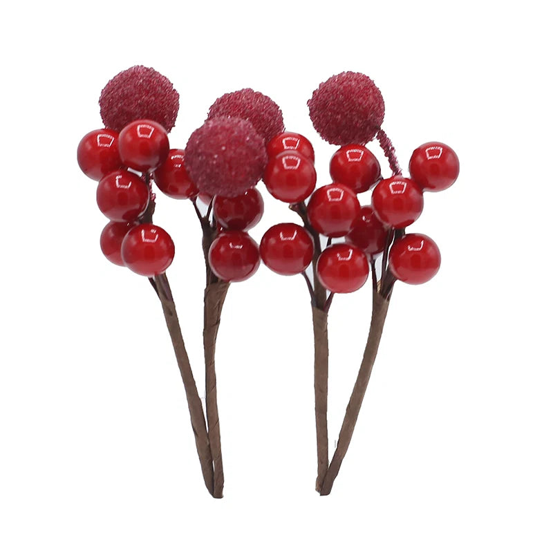 Red Berries Stick Cake Topper 4 pcs