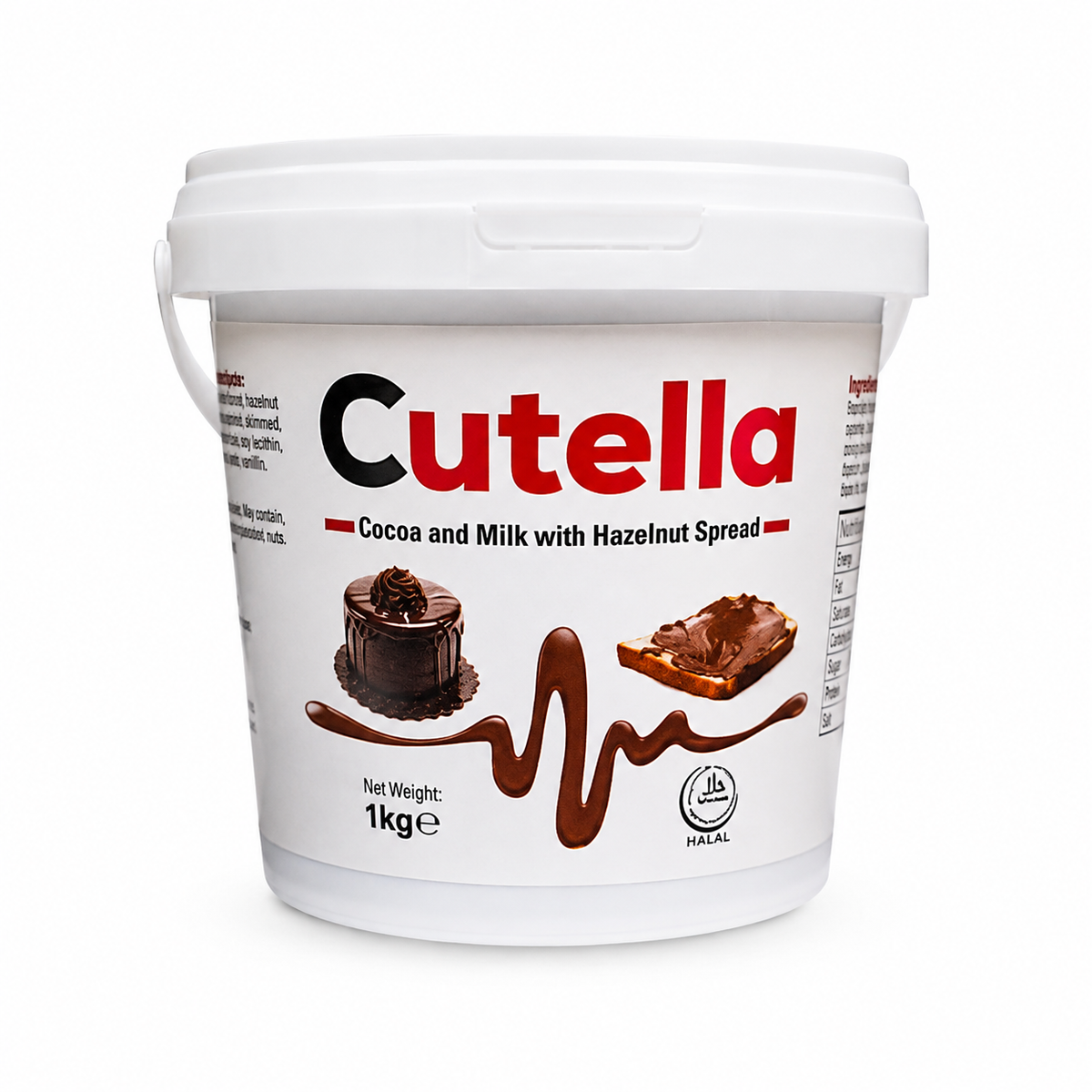 Cutella Chocolate Spread 1kg Bucket