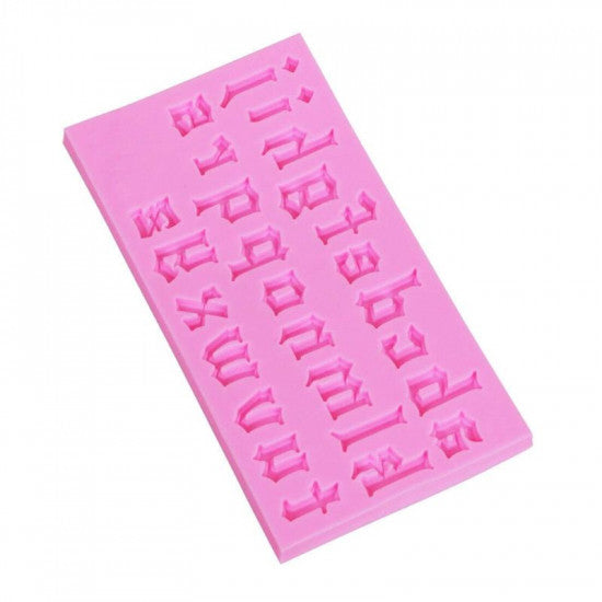 LowerCase Gothic Alphabet Silicone Fondant Mold
