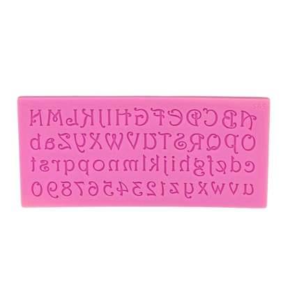 Stylish Mini Abc & Number Silicone Fondant Mold