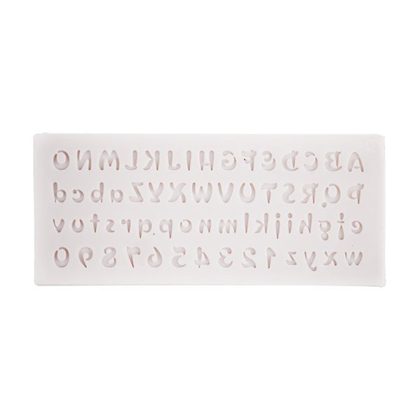 Mini Abc & Number Silicone Fondant Mold