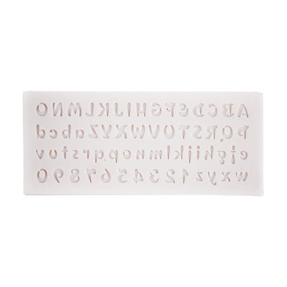 Mini Abc & Number Silicone Fondant Mold