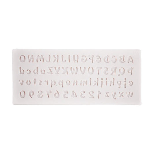 Mini Abc & Number Silicone Fondant Mold