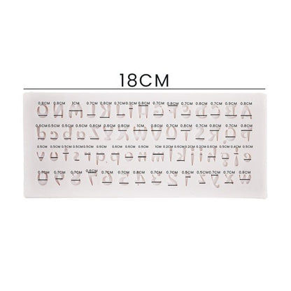 Mini Abc & Number Silicone Fondant Mold
