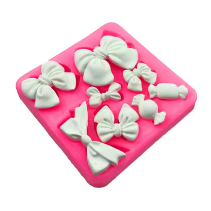 Mini Bow Tie & Eclair Silicone Fondant & Resin Art Mold