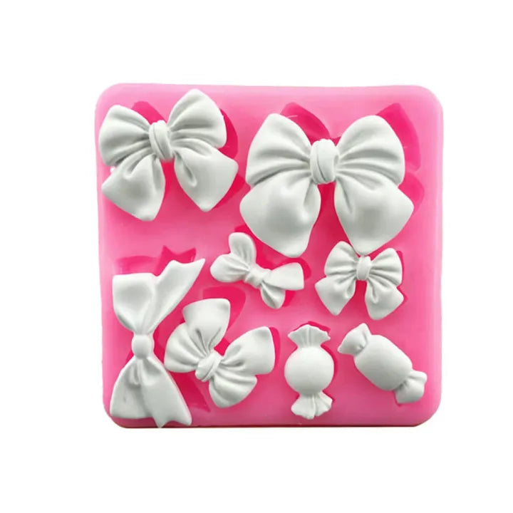 Mini Bow Tie & Eclair Silicone Fondant & Resin Art Mold
