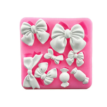 Mini Bow Tie & Eclair Silicone Fondant & Resin Art Mold