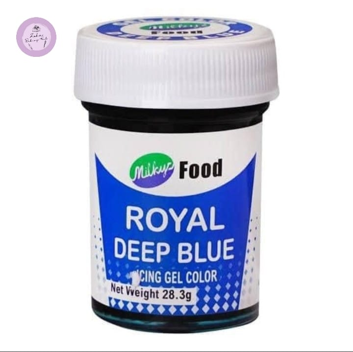 Milkyz Food Royal Deep Blue Gel Icing Color 28grm