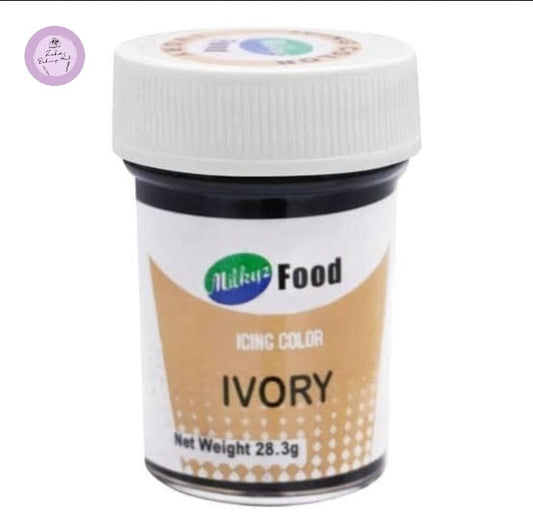 Milkyz Food Ivory Gel Icing color 28g