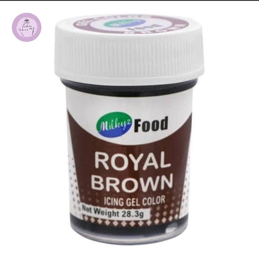 Milkyz Food Royal Brown Icing Gel Color 28g