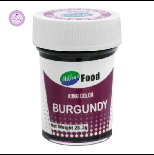 Milkyz Food Burgundy Icing Gel Color 28g