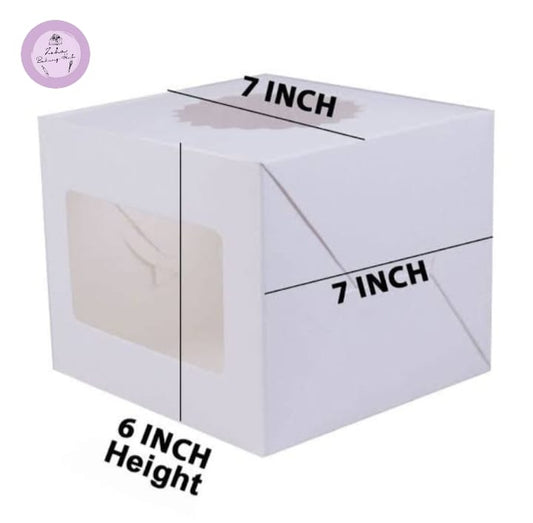 7"x 7"x 6" Window Cake Box