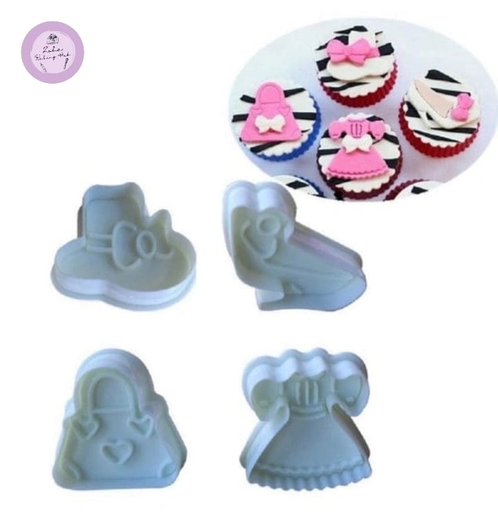 4pcs Lady Themed Plunger Cutter