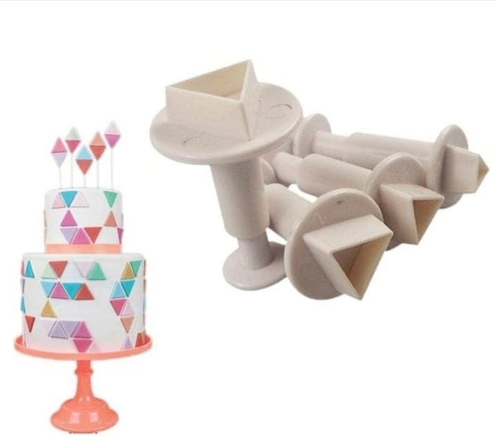 4pcs Triangle Plunger Cutter