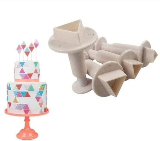 4pcs Triangle Plunger Cutter
