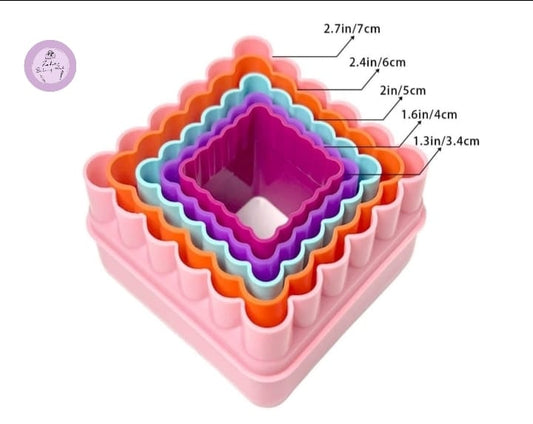 5pcs Square Cookie Cutter