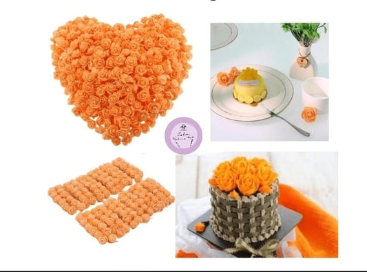 Orange Mini Foamy Flowers Packet