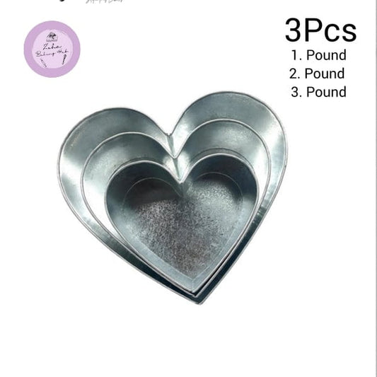 Heart Shaped Cake Pan Set Of 3