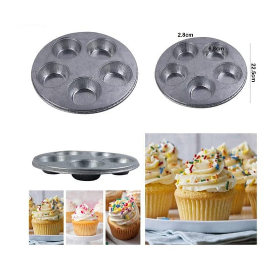 5 Cavity Cupcake Tray