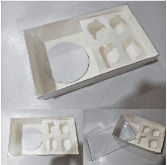 1 Bento 4 Cupcake Box With Transparent Lid