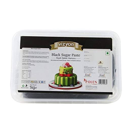 Vizyon Black Fondant Sugar Paste 1kg