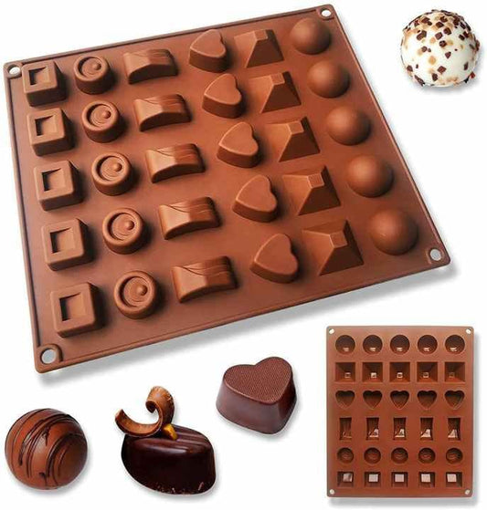 30 pcs 6 Variety Chocolate Candy Mold