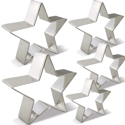 5pcs Star Shaped Cookie Cutter