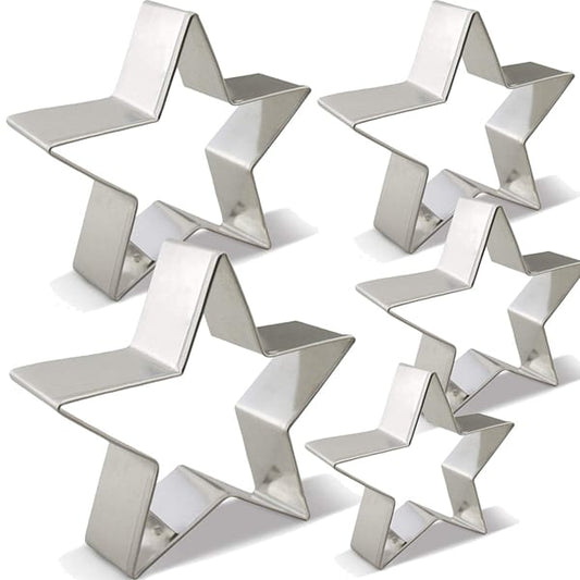 5pcs Star Shaped Cookie Cutter