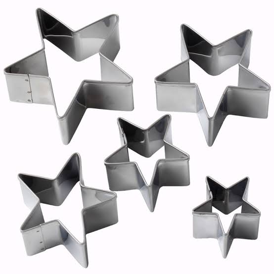 5pcs Star Shaped Cookie Cutter