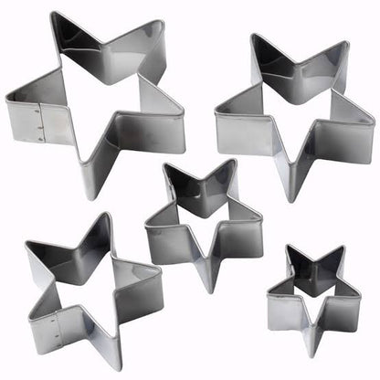 5pcs Star Shaped Cookie Cutter