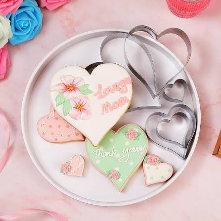 5pcs Heart Shape Cookie Cutter
