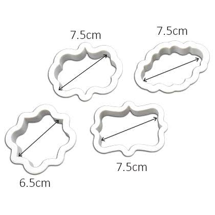 4pcs Vintage Plastic Cookie Cutter