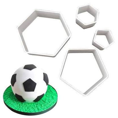 4pcs Football Plastic Cookie Cutter
